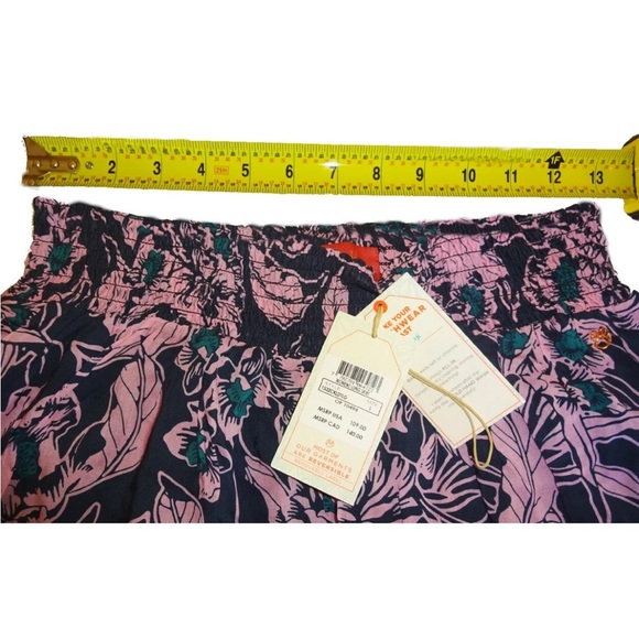 $109 Maaji Swim Cover Up Beach Skirt Large High Low Viscose Lined Smocked Waist - Picture 6 of 11